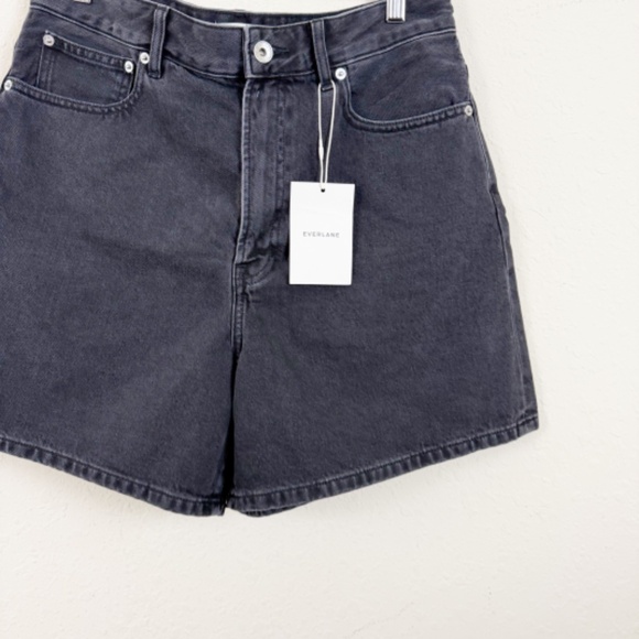 Everlane A-Line Black Denim Shorts Size 30 - Picture 3 of 7